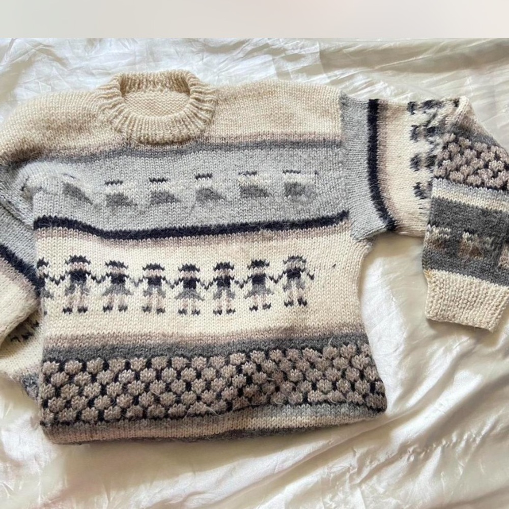 Vintage Handmade Alpaca Wool Sweater